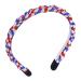 Rhinestone Headbands Patriotic Crystal Red White Blue Stripes Twist Hairband 4th of July Holiday Party Hair Accessories for Women C 4th of july twist Headband2348