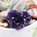 Natural Heart Shape Amethyst Quartz Crystal Cluster Geode Gemstone Specimen Collections Home Decor Valentine's Day Gift 2-3cm Rocks (Size : 3-4cm) - Buy Online on SooperMarket.com