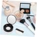 CANIGHT 2pcs Elastic Mesh Loose Powder Box Flour Holder Makeup Powder Case Portable Powder Puff Black Abs - Buy Online on SooperMarket.com