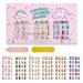 144Pcs Kids Press on Nails Children Girls Press on Short Artificial Fake Nails No fading Stable Quick Stick on Cute Pre Glue Full Cover Acrylic Nail Tip Kit Gift for Kids Nail Decoration (Bear)