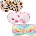 3 Pieces Microfiber Bowtie Headbands Bowknot Elastic Hair Band Adjustable Makeup Headbands Wash Spa Yoga Sports Shower Facial Hair Band for Girls Women (Classic Patterns)