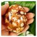 Natural Crystal Rough Crystals Natural Stone Cherry Blossom Agate Crystal Palm Ornaments Home Room Decor Spiritual Reiki Crystals (Color : 100-110g)