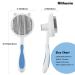 Rlihunix Self Cleaning Slicker Brush | Dog & Cat Grooming | Shedding & Mats Removal | Short & Long Hair | Blue - Buy Online on SooperMarket.com