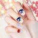 Teksome Independence Day Press On Nail Stars And Stripes Designs False Nails 4th Of July Cute Nails Stick On Nails Stars And Stripes Patriotic - Buy Online on SooperMarket.com