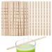 Anjmd 100 PCS Wooden Candle Wick Holders 7inch Candle Wick Bars 7 Holes Candle Wick Holder Clips Wick Clips Centering Tools Wick Holders for Large , Multiwick Candles for DIY Candle Making