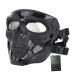 Wiseonus Airsoft Mask Paintball Mask Tactical Skull Mask Full Face military protective mask full face mask for Halloween hunting cs war game cosplay black
