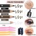 7Pcs Multicolor Waterproof Eyebrow Pencil & Eyeliner Set - Long Lasting Smudge Proof Makeup for Women - Buy Online on SooperMarket.com