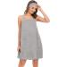 Veseacky Women's Bath Towel with Pocket & Adjustable Bathrobe - Gray XL (S-3XL) | Shop Now for International Shipping! - Buy Online on SooperMarket.com