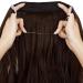 Halo Hair Extensions 20 inch Curly Wavy Hidden Crown - Medium Brown - Buy Online on SooperMarket.com