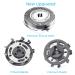 HQ8 Replacement Heads for Norelco Aquatec Shavers - Compatible with Philips Razor PT720 AT880 AT810 - 3 Pack HQ8 Blades - Buy Online on SooperMarket.com
