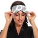 Haskirky Light Blocking Eye Mask - Adjustable Unisex Travel Mask for Deep Sleep - Grey Cow Print - Buy Online on SooperMarket.com
