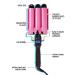 Beauty Babe Waves 3 Barrel Curling Iron Hair Waver 1.25 Inch - Pink Jumbo Ceramic Wand for Perfect Beach Waves - Buy Online on SooperMarket.com