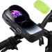 Wolfilist mobile phone holder bike waterproof bicycle steering pockets motorcycle handlebar pocket mobile phone holder bicycle bag frame bag bike cell phone bracket steering bag for 5.5-7 inch smartphone aero ace