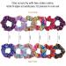 Shiny Metallic Scrunchies - 12 Pieces Elastic Hair Bands for Women and Girls - Buy Online on SooperMarket.com