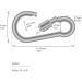 Buy Com-Four 12x Heavy-Duty Screw Carabiner Hooks - 260 kg Load Capacity - Ideal for High Stress - Set of 12 (90 x 9 mm) - International Shipping Available - Buy Online on SooperMarket.com