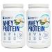 LEANFIT WHEY PROTEIN Natural Vanilla - Pack of 2 (two) 100% Whey Protein Powder 25g Protein Per Serving Grass-Fed Gluten-Free BCAAs Amino Acid - 26 Servings 832g Tub