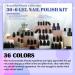 Lavender Violets 42-Piece Gel Nail Polish Set with Top Coats - Fall/Winter UV LED Gel Shades C958 - Buy Online on SooperMarket.com