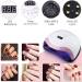 Aokyom 168W Nail Dryer Lamp with Timer and Smart Sensor for Gel Nails - UV LED Professional Nail Lamp for Finger/Toenail - LCD Display - Compatible with All Gel Polish - Buy Online on SooperMarket.com