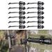 GearHill Molle Web Dominators with Elastic String Molle Accessories for Backpacks Webbing Clips Tactical Molle Attachments Black 12 Pieces