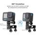 Buy HSU Aluminum Bicycle Handlebar Holder for GoPro Hero 12/11/10/8/7/6/5/4/3 & Action Cameras - 360 Rotary Mountainbike Rack - Black - Buy Online on SooperMarket.com