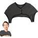 Ulapithi Heated Neck Wrap Pillow - 360 Thermal Collar for All Seasons | Washable Velvet Neck Warmer & Relaxation Solution - Dark Gray - Buy Online on SooperMarket.com