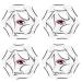 Eyeliner Stencil 4 Sheets 10 Models Each Eyeshadow Stencils 6 in1 Reusable Cat Eyeliner Stickers with Perfect Winged Tip Eyeshadow Stencils