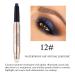 Cream Eyeshadow Stick 2-in-1 Eye Shadow Pencil Crayon with Smudger | Waterproof & Long-Lasting Eye Makeup | Midnight Black Blue Shimmer Eye Shadow Stick - Buy Online on SooperMarket.com