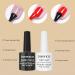 Clear Gel Nail Polish Top Coat Set - No Wipe Base & Top Coat Kit for Salon-Quality Manicures - 2 Pcs 8ml - Buy Online on SooperMarket.com