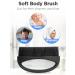 HEETA Hand-Held Body Shower Brush 2-Pack - Soft Silicone Body Scrubber for Gentle Exfoliation - Bath Brush for Men, Women, Kids - Suitable for All Skin Types - Black & Purple (Set of 2) - Buy Online on SooperMarket.com
