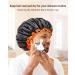 Mikimini XL Black Shower Hoods 2-Pack | Waterproof Reusable Hair Protection for Long Hair | Double-Layer Design with Bright Orange Rim - Buy Online on SooperMarket.com