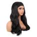 MapofBeauty 24 Synthetic Curly Hair Headband Wig - Long Heat Resistant Style (Black) - Buy Online on SooperMarket.com