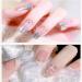 Buy Silver Metal Glitter Gel Nail Polish - 4 Colors | Platinum Gold Silver Black Glitter | Soak Off Gel for DIY Nail Art - Sparkling Nail Polish Liner - Buy Online on SooperMarket.com