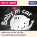 Buy 2 Pieces Baby on Board Car Stickers - 120mm x 120mm | International Shipping Available - Buy Online on SooperMarket.com