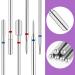 Sibba 6 PCS Diamond Russian Manicure Drill Bits Set for Nail, Wood, Glass, Plastic, Ceramic - Professional Cuticle Drill Bit Set for Manicure - Buy Online on SooperMarket.com