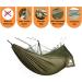 COVACURE Double Camping Hammock with Net - Lightweight & Portable for Outdoor, Hiking, Backpacking - Green - Buy Online on SooperMarket.com
