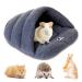 Jetisva Soft Fleece Guinea Pig Bed and Hideway Warm Hamster Bedding Rat Bedding House Small Animal Cave Bed Guinea Pig Sleeping Bag for Small Pet Chinchilla Ferret Squirrel Hedgehog Rabbit 11X15 Inch