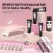 Morovan Poly Gel Nail Kit for Beginners - Pink Nude Poly Gel Nail Kit with UV Lamp | Professional Nail Extension Starter Kit with French Nail Art - Buy Online on SooperMarket.com