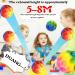 Astro Jump Ball - 3 Multicolored Galaxy Space Moon Balls | 7cm Spruinge Rubber for Kids | Fun Outdoor Stress Relief Toys - Buy Online on SooperMarket.com