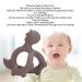 Baby Toddler Teethers Silicone Dinosaur Shape Teething Chew Toy for Newborn (Light Gray) - Buy Online on SooperMarket.com