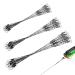 Fishing steel leader steel front fan stainless steel fishing line fishing compartment cable 30 pieces of anti-bite fishery wire for predatory hidden mainsters 15 20 25cm anti-bite stainless steel device with vertebrae