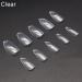 Acrylic Artificial Nails Oval Almond Shaped Nail Art Home Nail Extension (Natural White) 500pcs Colorless