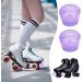 Nezylaf Roller Skate Toe Stoppers Brake Block Set | Double-Row Roller Skating Jam Plugs Violet - Buy Online on SooperMarket.com