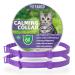 Calming Collar for Cats Anxiety Relief Cat Calming Collar Adjustable Waterproof Safe Pheromone Anti Anxiety Cat Collar Natural Calm Treatment with 60 Days for Kitten Medium Large Cats Purple-2Pcs