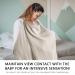 Soft & Breathable Cotton Breastfeeding Cover - Still Towel Snack Apron | Ideal Gift for Moms - Khaki - Buy Online on SooperMarket.com