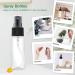 Toureal 30ML Fine Mist Spray Bottle 12pcs - Clear Travel Size Mister Refillable Container for Cosmetics - Buy Online on SooperMarket.com