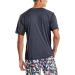 TSLA Swimwear Short Sleeve Top | UV Protection UPF 50+ Quick-Dry Rash Guard for Men | 1 Pack Charcoal & Black M - Buy Online on SooperMarket.com