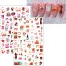 JMEOWIO 10 Sheets Valentines Day Heart Nail Art Stickers Decals Self-Adhesive Rose Love Nail Supplies Nail Art Design Decoration Accessories - Buy Online on SooperMarket.com