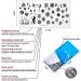 4Pcs Flower & Butterfly Nail Stamp Plates - DIY Manicure Art Stamping - Buy Online on SooperMarket.com