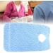 4 Types High Temperature Resistance No Deformation Pratical Dining Aid Bib Bib Apron Catch Food Leaking Soup for Adult the Elderly(27*17*2cm-Flower blue) - Buy Online on SooperMarket.com