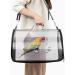 Zerodis Bird Travel Carrier with Perch Parrot Travel Cage Plastic Transparent Parrot Breathable Lightweight Bag for Cockatiels Grey Parrot - Buy Online on SooperMarket.com